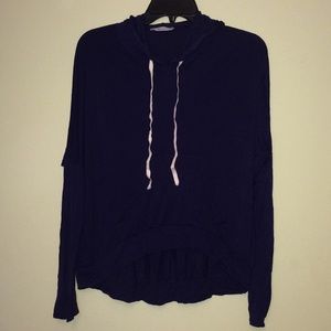 Blue pullover sweatshirt